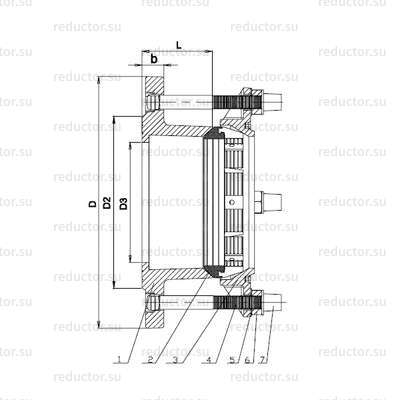 Чертеж — фланец Dendor FA-R13