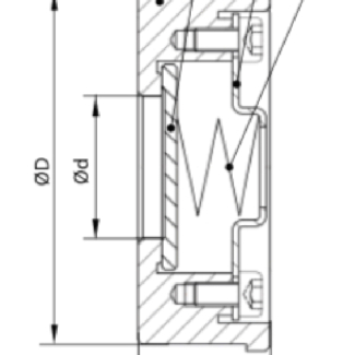 Клапан обратный Гранлок CVS40 DN40 PN40 — Конструкция и габаритные размеры