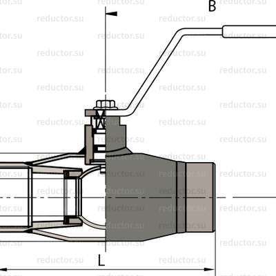 Чертёж крана NAVAL DN 10-50 нержавеющий внутренняя резьба/внутренняя-резьба