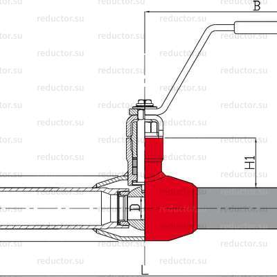Чертёж крана NAVALSTEAM DN 10-250 для пара приварной