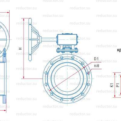 Кран неполнопроходной Маршал 11с67п 2ЦФ.01.3 — Габаритные и присоединительные размеры