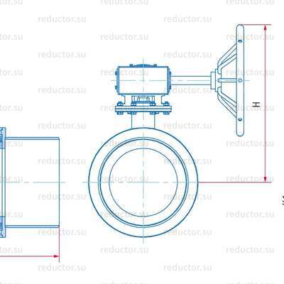 Кран неполнопроходной Маршал 11с67п 2ЦП.01.3 — Габаритные и присоединительные размеры