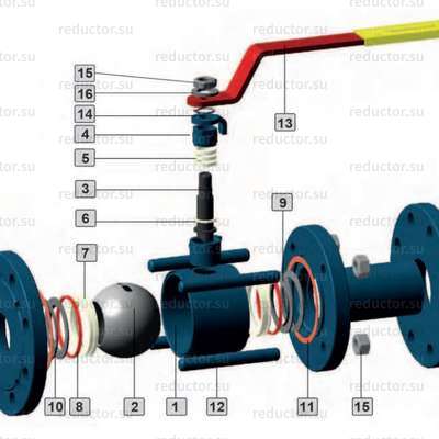 Кран неполнопроходной Маршал 11с67п СФ.01.1 — Конструкция