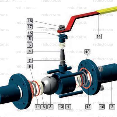 Кран неполнопроходной Маршал 11с67п СП.01.1 — Конструкция