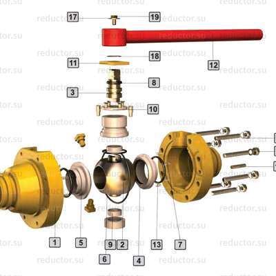 Кран полнопроходной Маршал 11с67п 8РП.01.1 — Конструкция