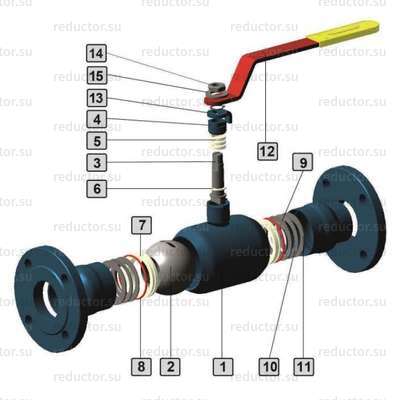 Кран полнопроходной Маршал 11с67п ЦФ.00.1 — Конструкция
