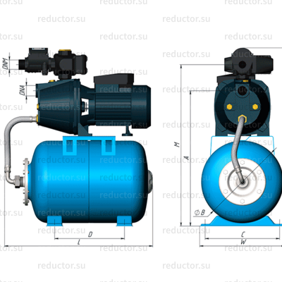 Станция АКВАРОБОТ JET 80 S универсальная