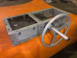 Задвижка реечная 450x450 из нержавеющего металла