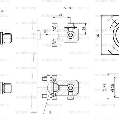 Рисунок 3 — Габаритные и присоединительные размеры 12с13бк DN20 PN40